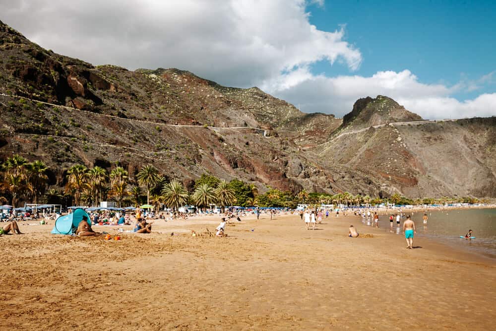 One of the most beautiful and largest beaches in Tererife is Playa de las Teresitas. 