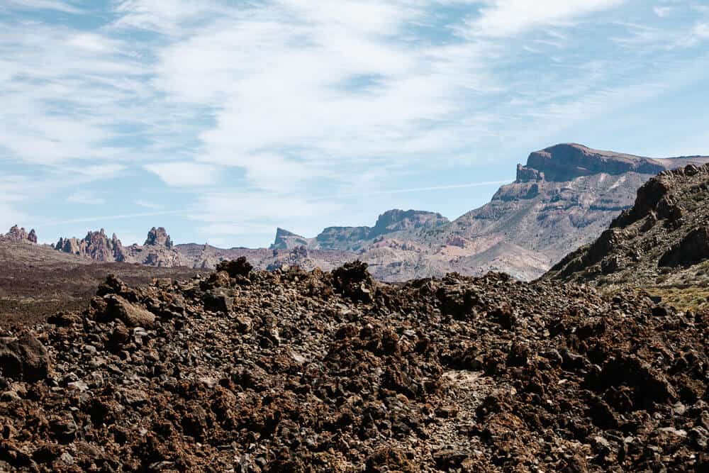 Lavastones in El Teide National park.