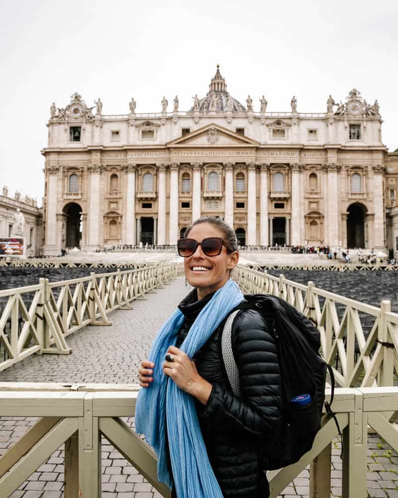 The St-Peter's church in Rome is the final destination of the Camino Francigena.