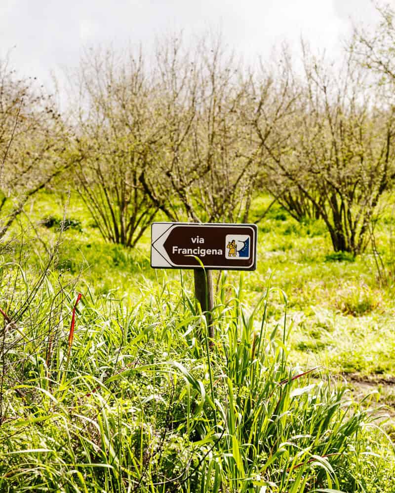 The Via Francigena is a historic pilgrimage route of almost 3,000 kilometers long that runs from Canterbury in England, through France and Switzerland to Rome and then on to Apulia in Italy.