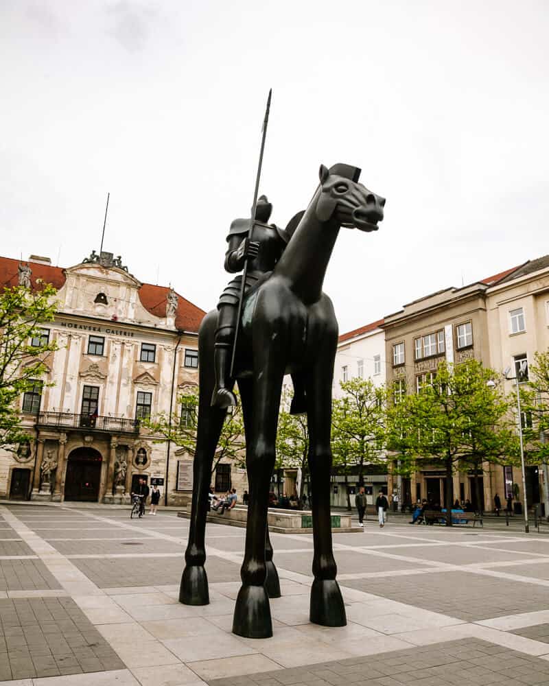 Bekanntes Denkmal in Brünn.