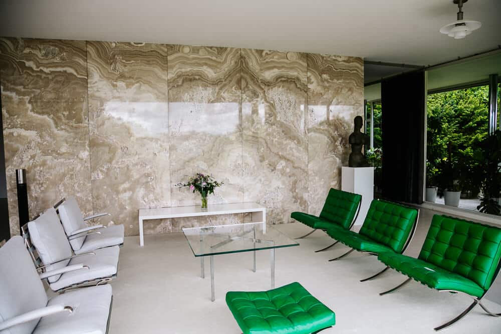 Innenraum der Villa Tugendhat in Brünn.