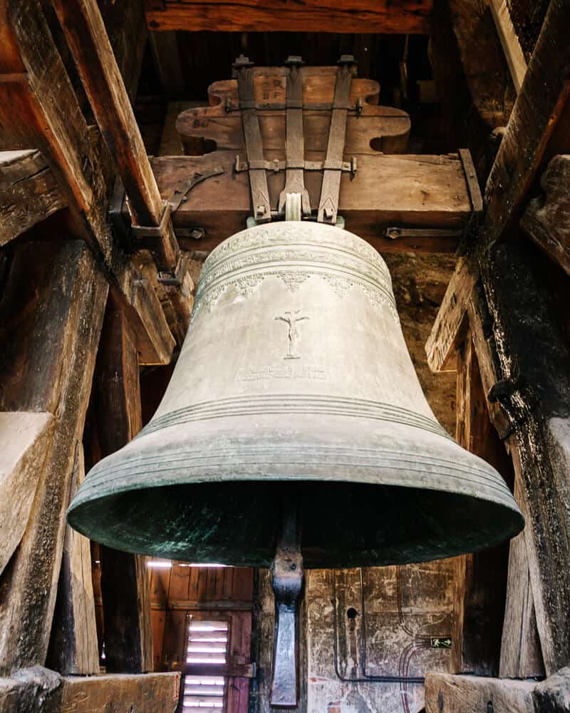 Glocke der Church of St. James in Brünn.