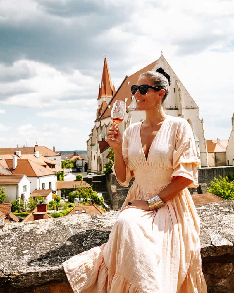Znojmo ligt midden in een van de bekendste wijngebieden van Tsjechië.